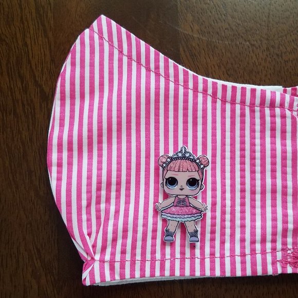 Face Mask ADULT Removable Pink TuTu Girl - Picture 3 of 4